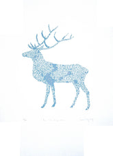 Screen Print - The Tall Tense Deer Unframed